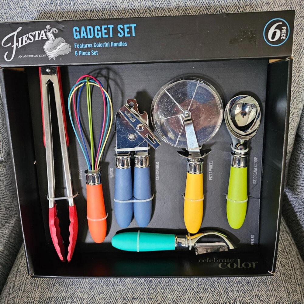 Fiesta 6 Piece Kitchen Gaget Set - Fiestaware  Colorful